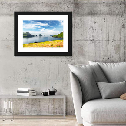 Tindhólmur and Drangarnir Coastal Bay Wall Art