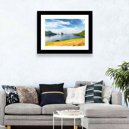 Tindhólmur and Drangarnir Coastal Bay Wall Art