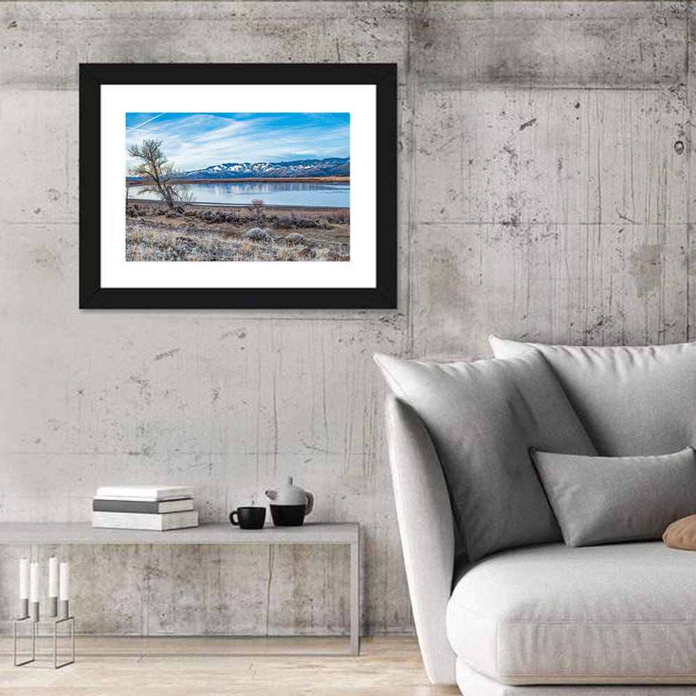 Winter Washoe Lake Morning Wall Art