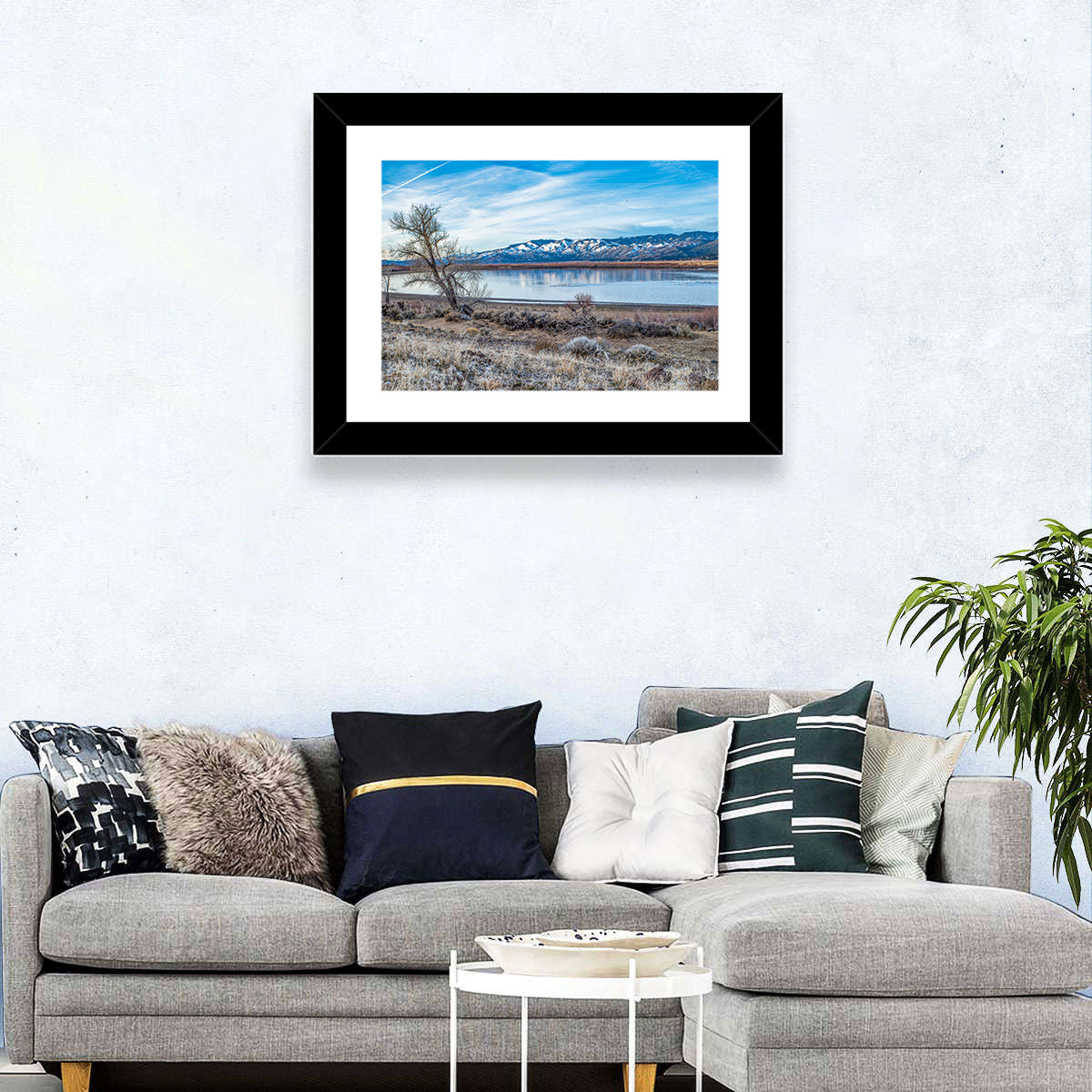 Winter Washoe Lake Morning Wall Art
