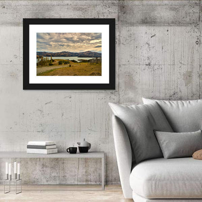 Akaroa Lake Gravel Path View Wall Art