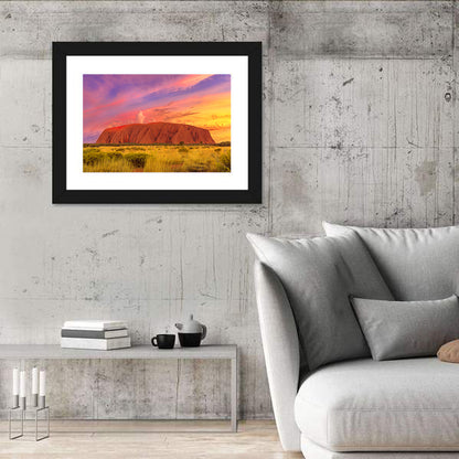 Uluru Golden Hour Sunset Wall Art