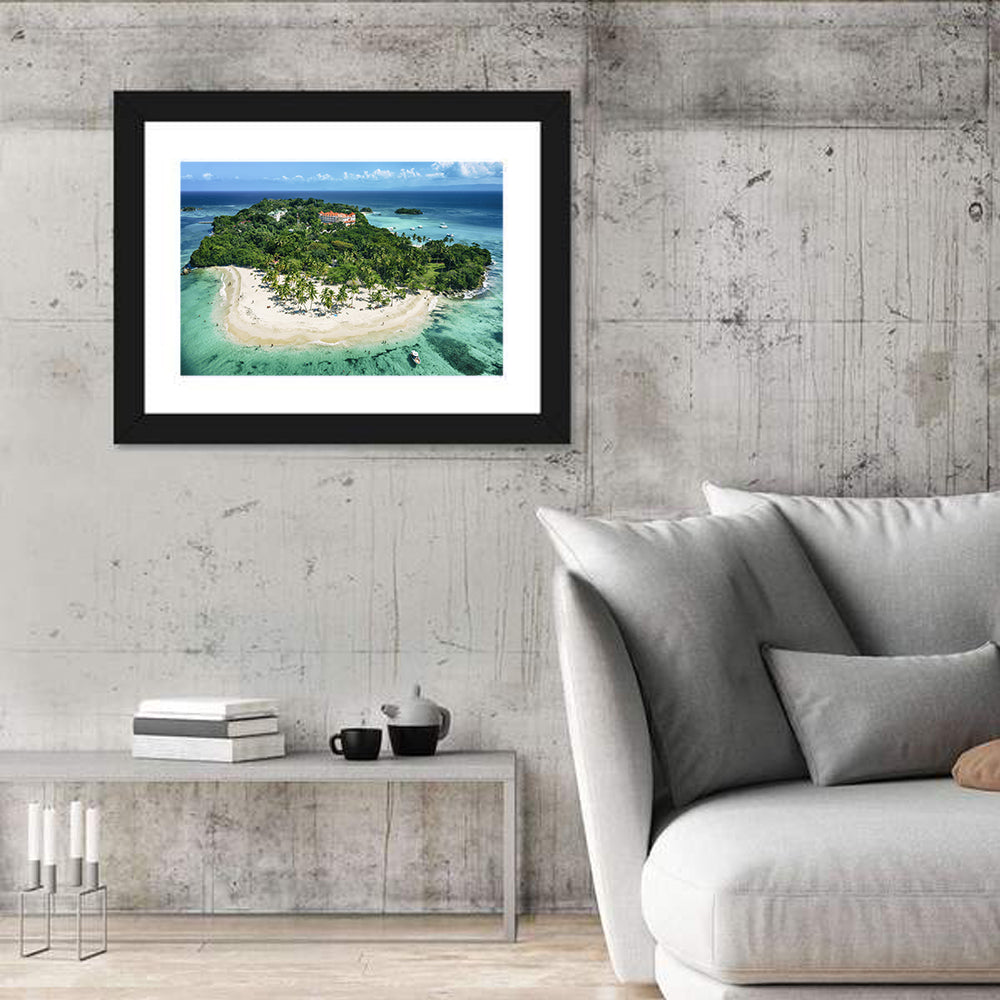 Cayo Levantado Aerial Beach Resort Wall Art