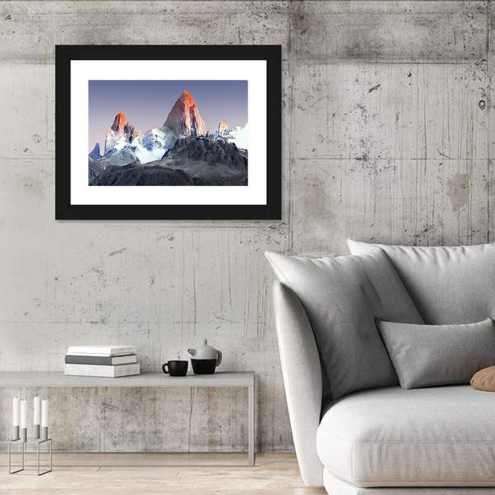 Mount Fitz Roy Wall Art in a room, landscape
