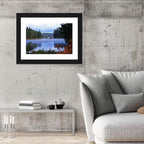 Lynn County Lake Cabin Reflection Wall Art