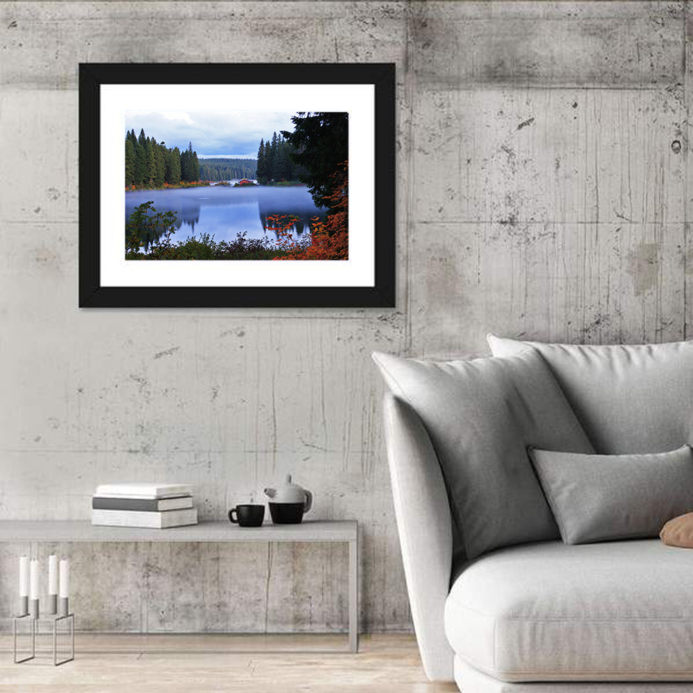 Lynn County Lake Cabin Reflection Wall Art
