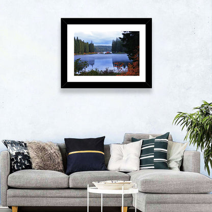 Lynn County Lake Cabin Reflection Wall Art