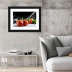 Tomatoes with Water Splash Wall Art