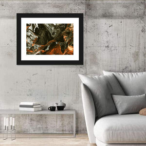 Volcanic Splash Abstract Wall Art