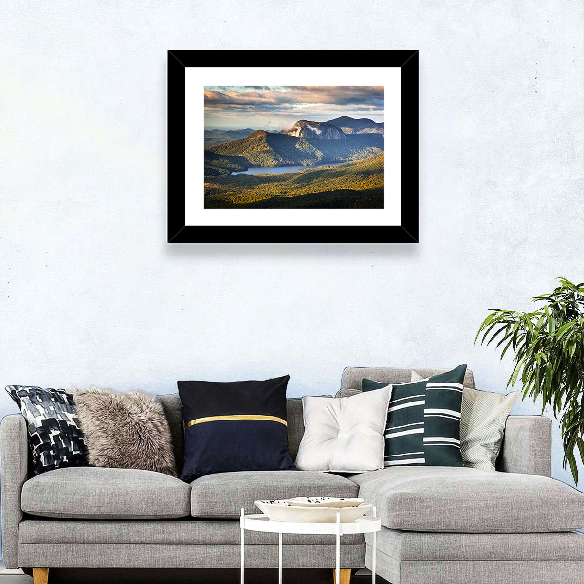 Table Rock Sunrise Over Looking Glass Rock Wall Art