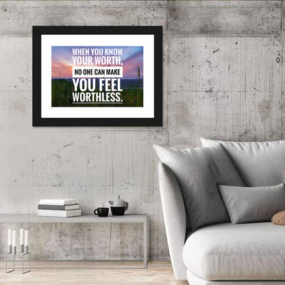 When You Know Your Worth, Golden Hour Wall Art