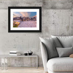 Sydney Harbour Bridge at Golden Twilight Wall Art