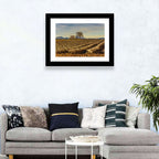 Rustic Provence Lavender Rows at Golden Hour Wall Art