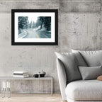 Winding Snowy Highway Wall Art