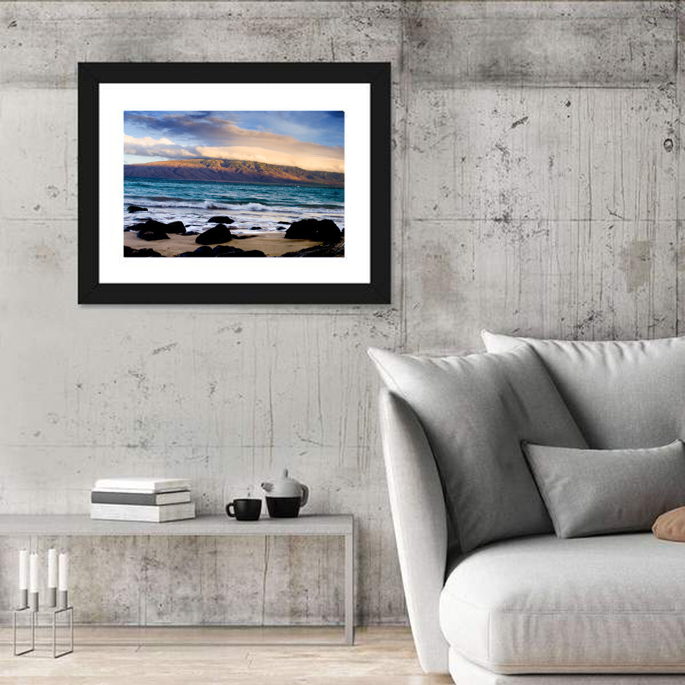 Kihei Golden Coastline Wall Art