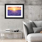 Lavender Field Sunburst Wall Art