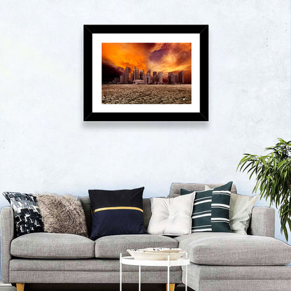 Desolate Singapore Skyline Wall Art