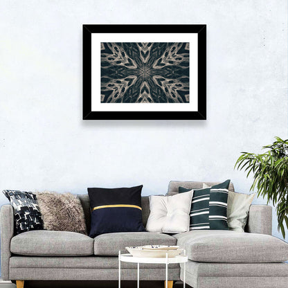 Black Gothic Demon Mandala Wall Art