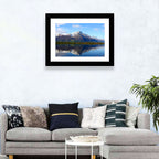 Pioneer Peak Reflected in Jim Lake Wall Art