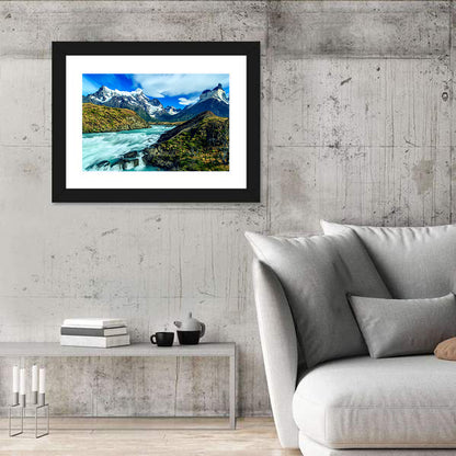 Torres Del Paine Glacier Stream Wall Art