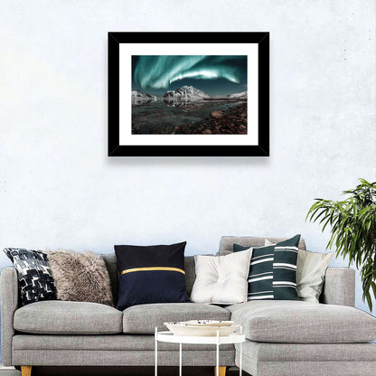 Lofoten Aurora Reflection Wall Art