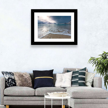 Haukland Beach Winter Light Wall Art