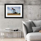 Pump Jack with Storage Tank Wall Art