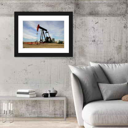 Pump Jack with Storage Tank Wall Art