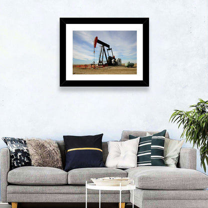 Pump Jack with Storage Tank Wall Art