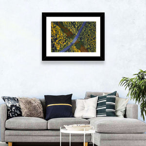 Autumn Forest Road Wall Art