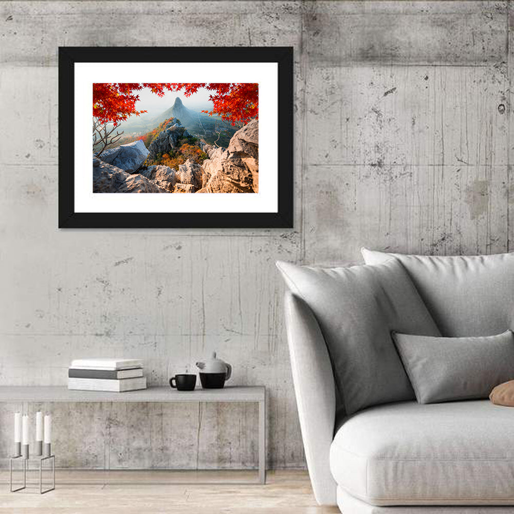 Khao Nor Maple Framed Peak Wall Art