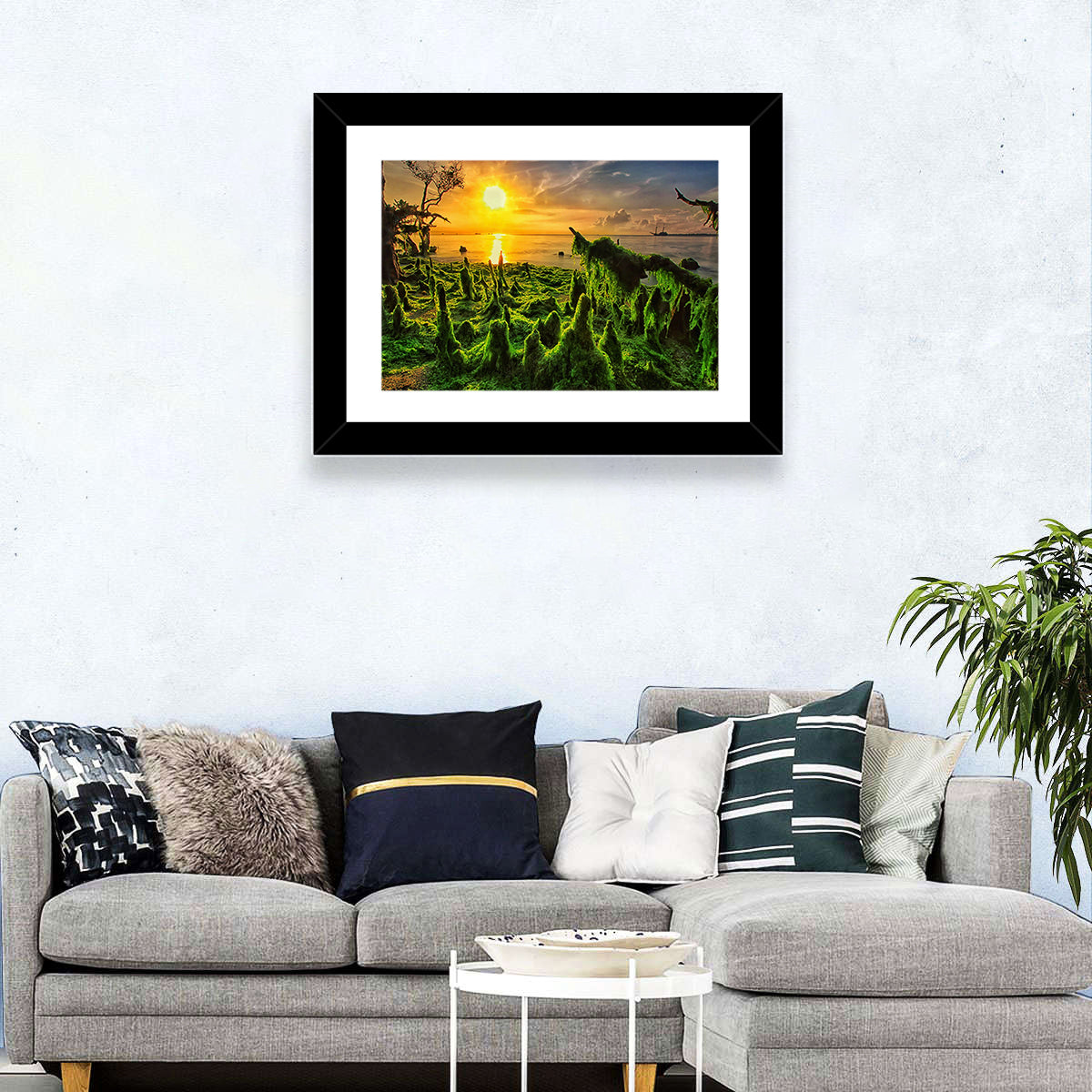 Mangrove Roots at Sunset Wall Art