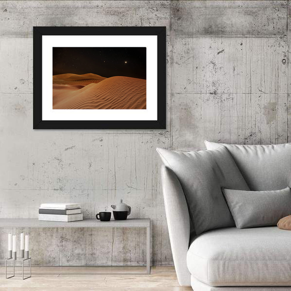 Starry Desert Night Wall Art