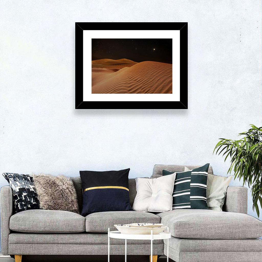 Starry Desert Night Wall Art