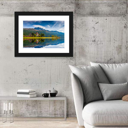 Lake Silvaplana with Crap Da Sass Wall Art