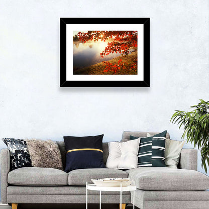 Autumn Pond Sunrise Connecticut Wall Art