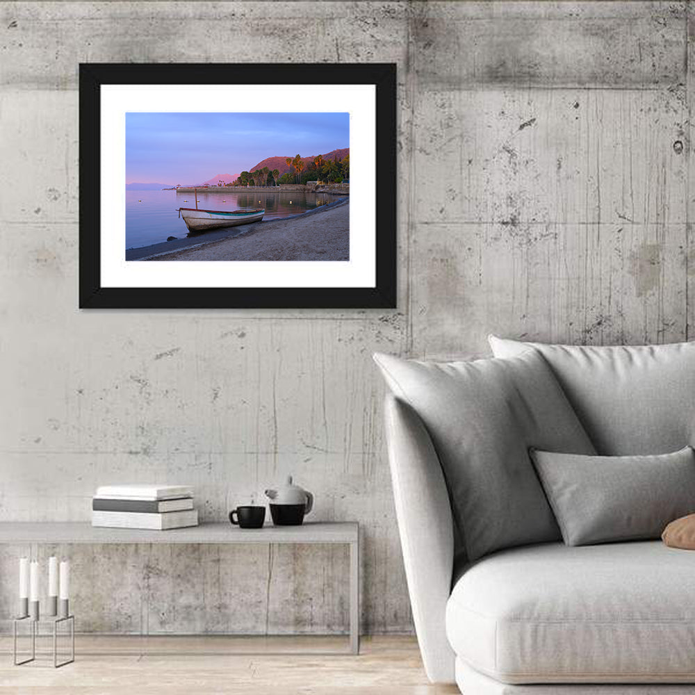 Lake Chapala Shoreline at Dusk Wall Art