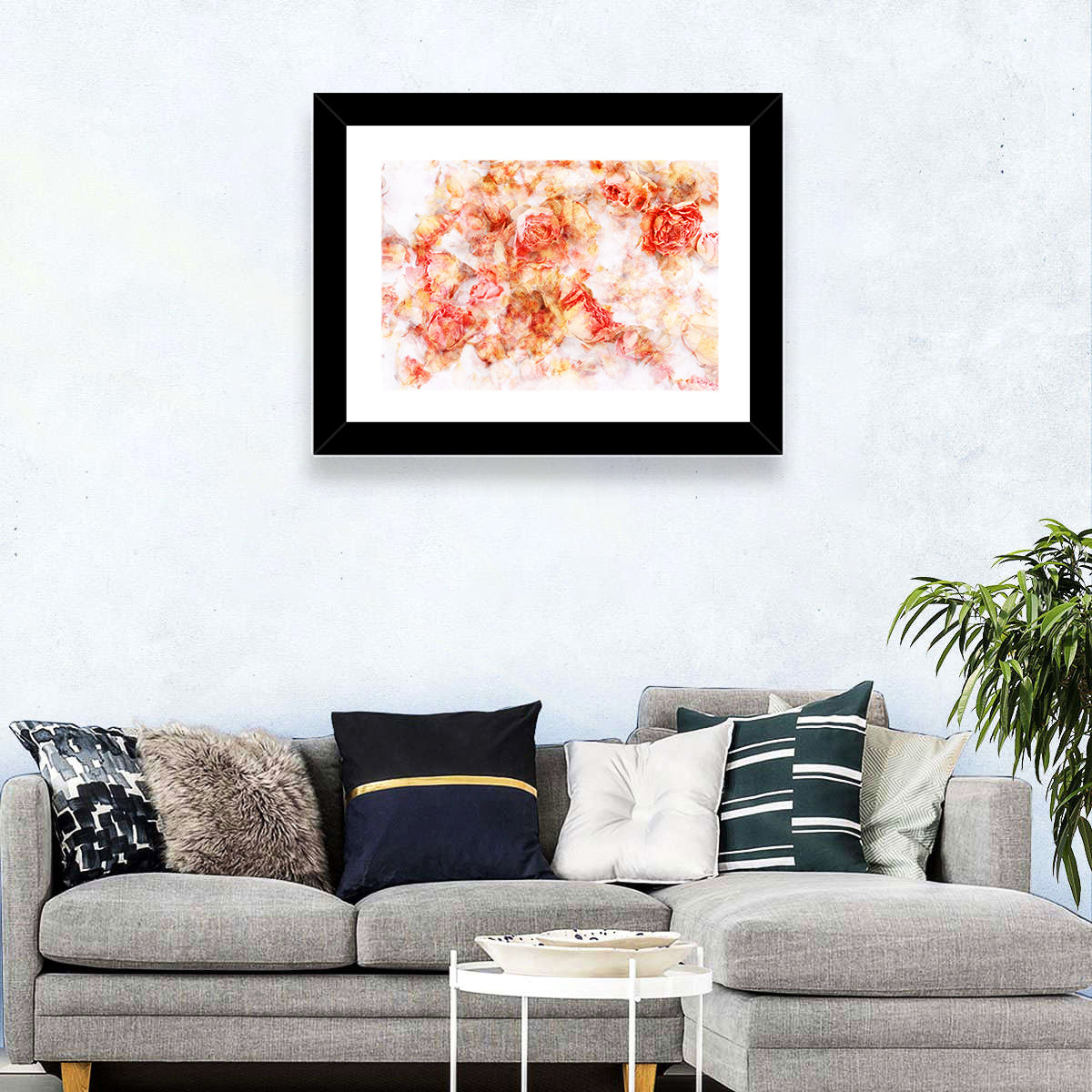 Scattered Dried Rose Petals Wall Art