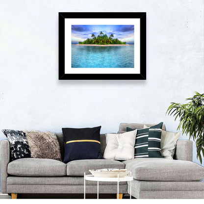 Tropical Maldives Island Wall Art