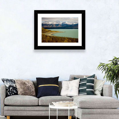 Lake Pukaki Autumn Shoreline Wall Art