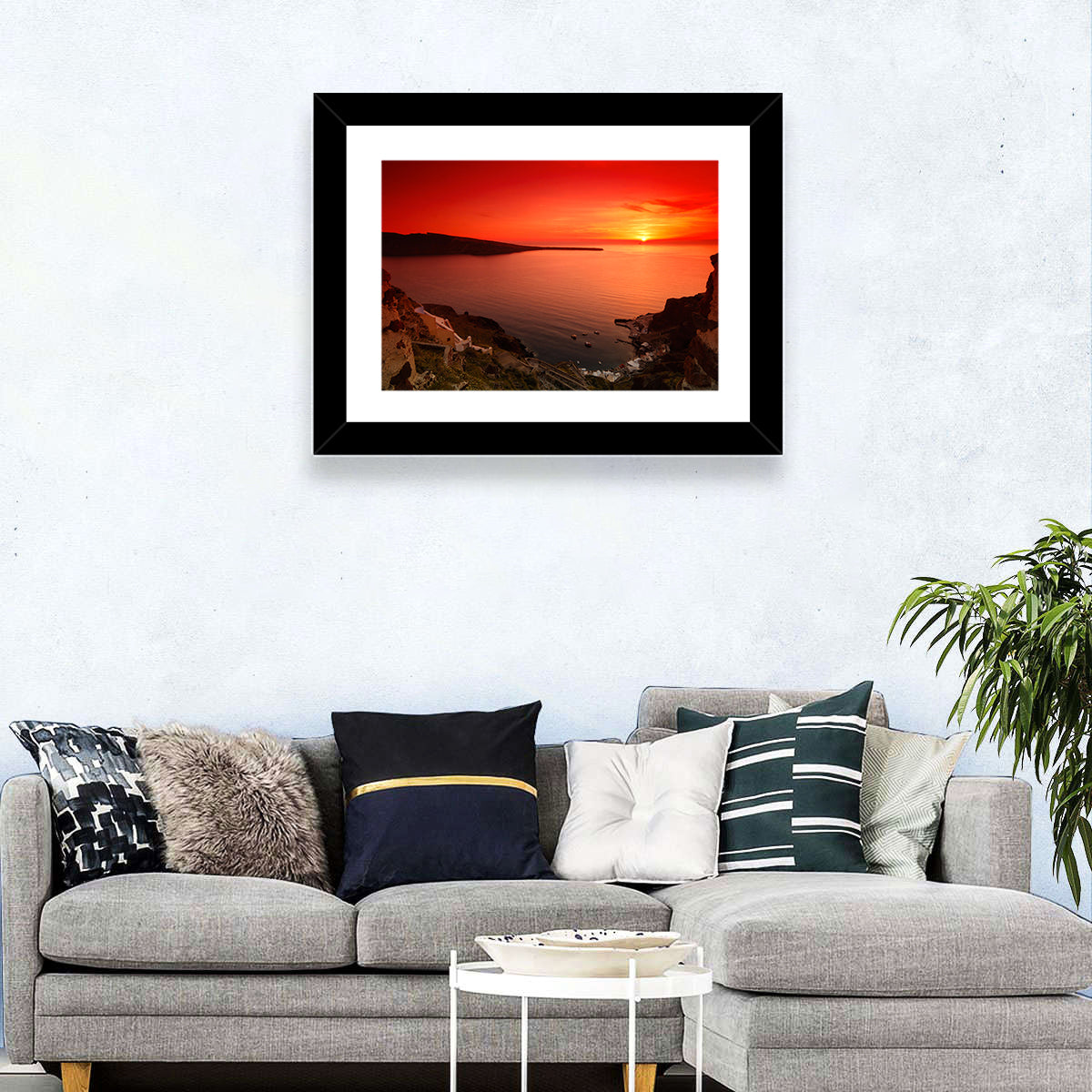 Ammoudi Bay Sunset, Oia Wall Art
