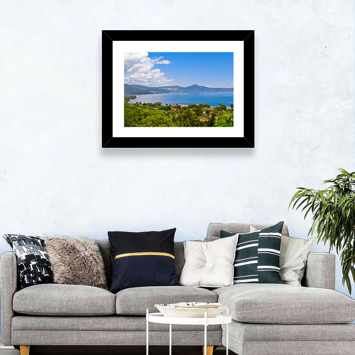 Lake Bracciano View Wall Art