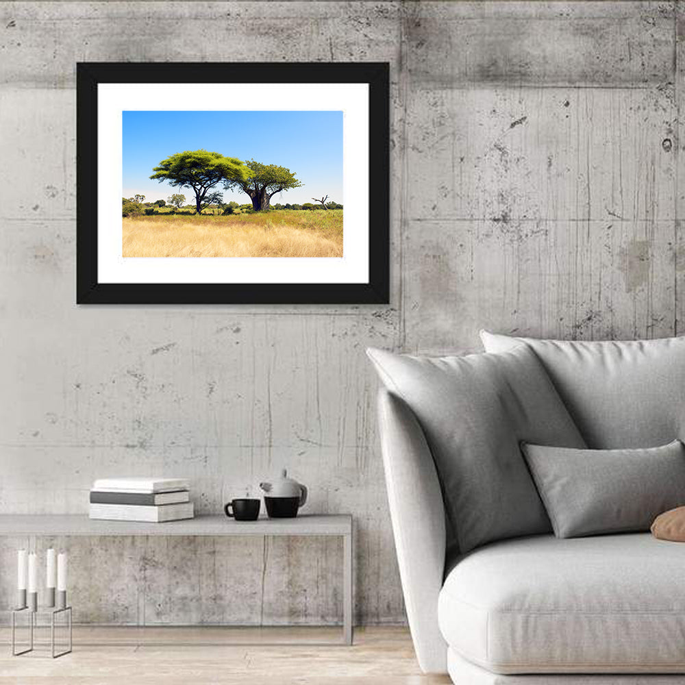 Acacia and Baobab Trees Wall Art