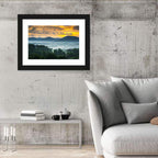 Blue Ridge Mountains Asheville Sunset Wall Art