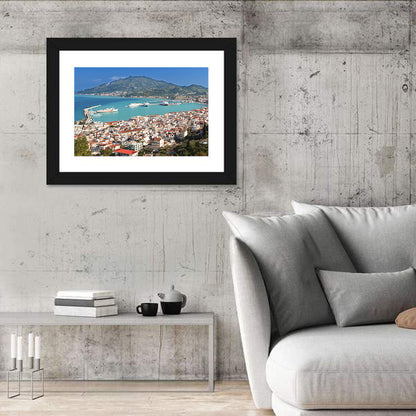 Zakynthos Harbor View Wall Art