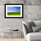 Rolling Green Hill with Blue Sky Wall Art