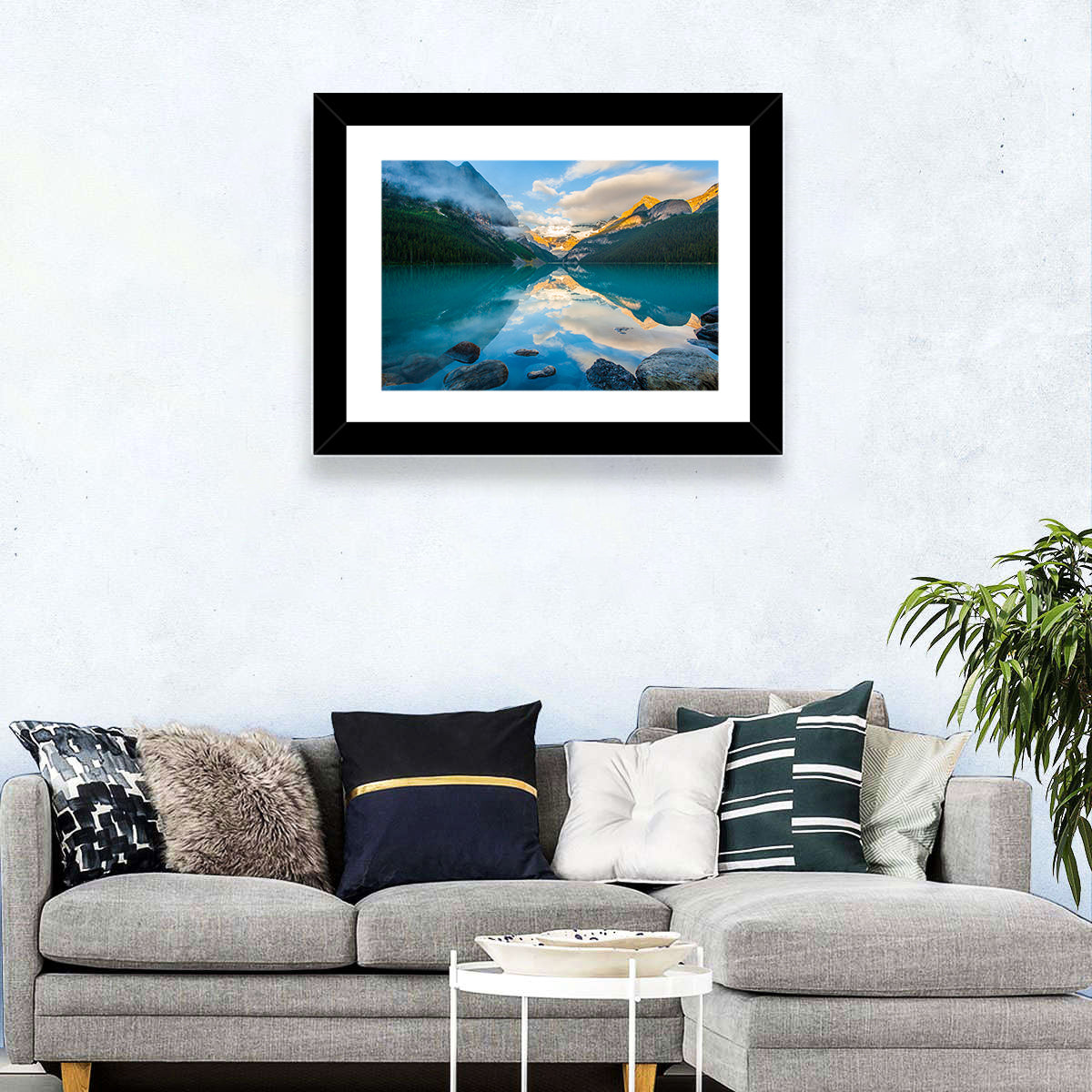 Lake Louise Sunrise Reflection Wall Art