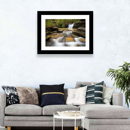 South Carolina Forest Waterfall Wall Art