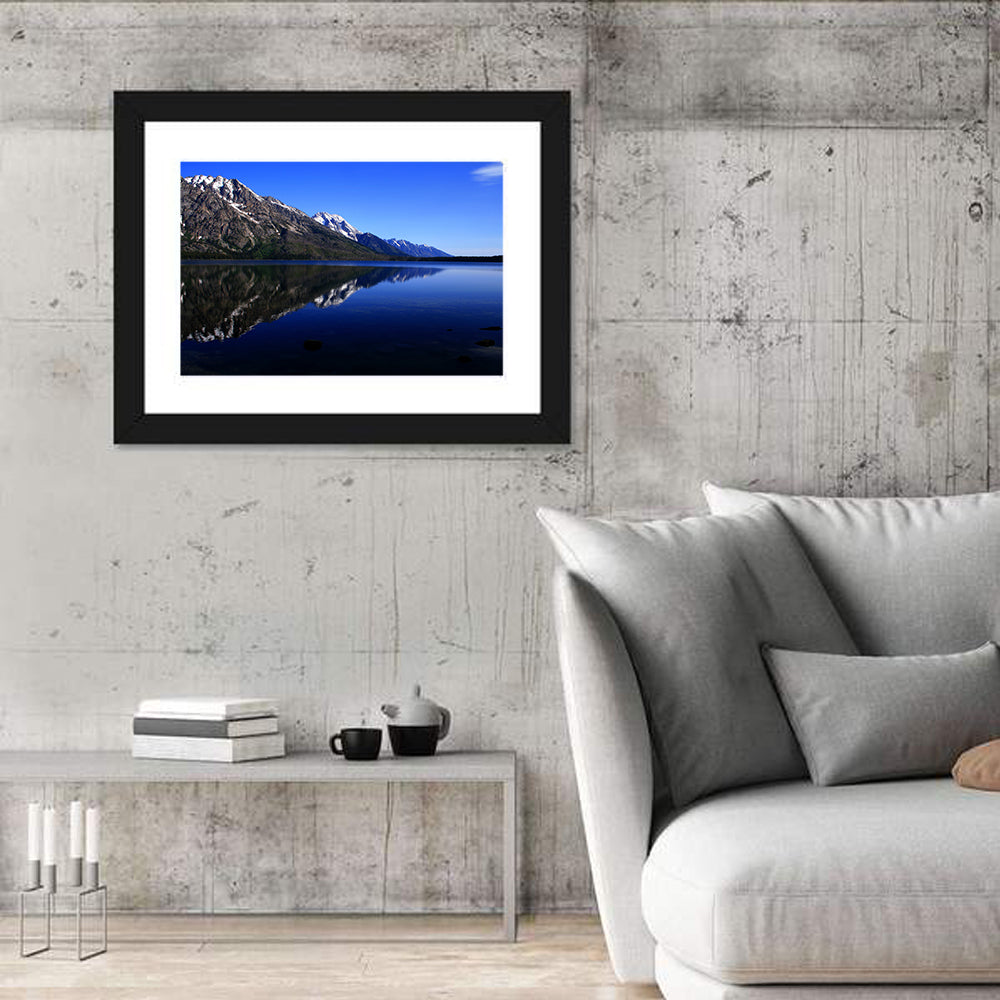 Jenny Lake Wall Art in a room, landscape