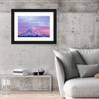 Mount Rainier Alpenglow with Lenticular Cloud Wall Art